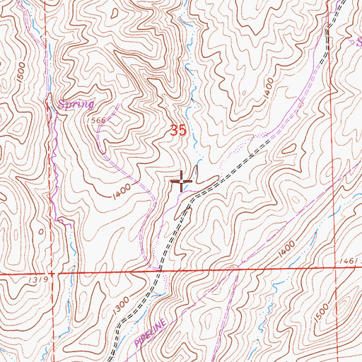Topographic Map of Taylor Canyon, CA