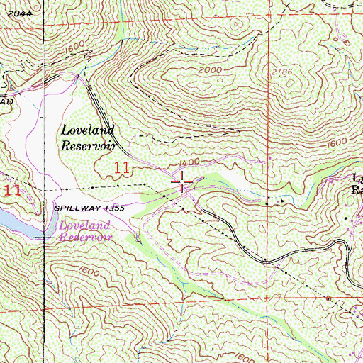 Topographic Map of Taylor Creek, CA