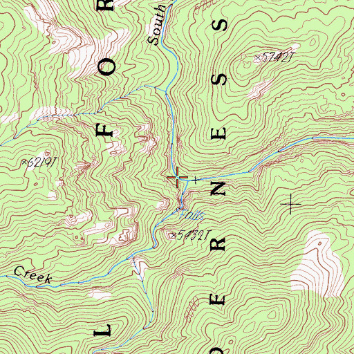 Topographic Map of Taylor Creek, CA