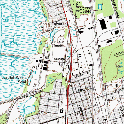 Topographic Map of Arco United Methodist Church, GA