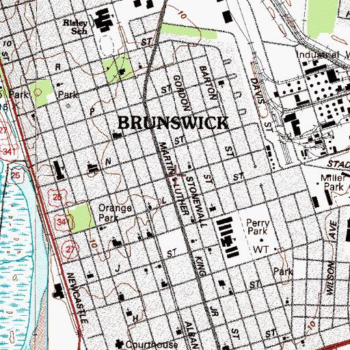 Topographic Map of Greater Jerusalem Missionary Church, GA