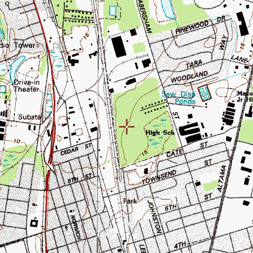Topographic Map of Greater Works Than These Church, GA