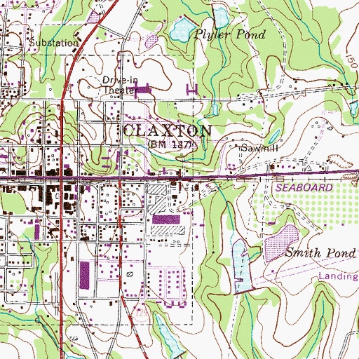 Topographic Map of Power Pak Outreach Ministry Church, GA
