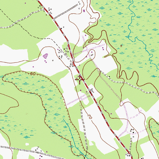 Topographic Map of Faith Harvest Sanctuary Church, GA