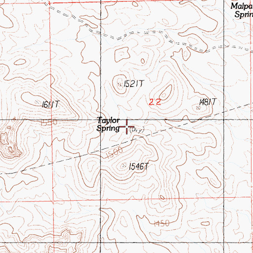 Topographic Map of Taylor Spring, CA