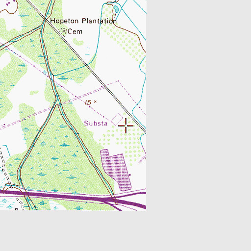 Topographic Map of Southside Church of God, GA
