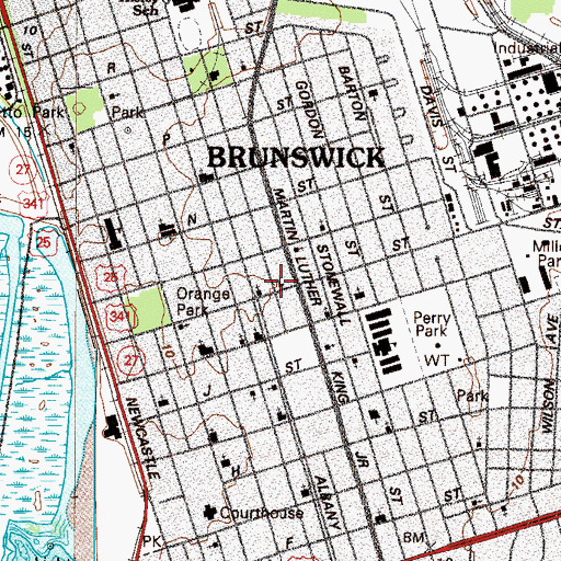 Topographic Map of Spiritual Body Holiness Church, GA