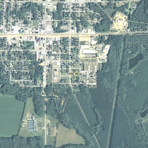 Aerial/Satellite Image of Church of Christ, GA