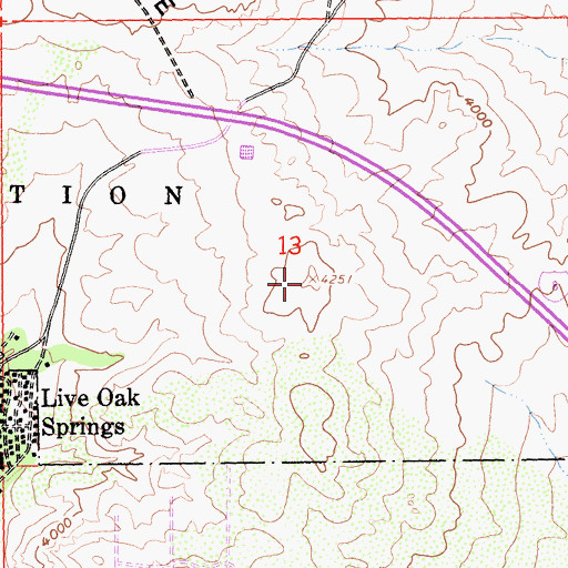 Topographic Map of Tecate Divide, CA