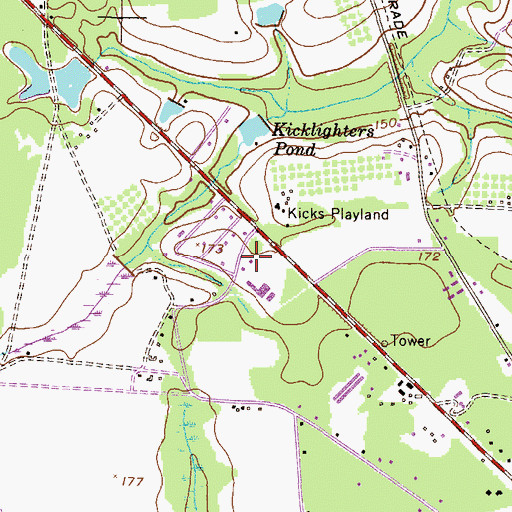 Topographic Map of Greater Zachariah Church, GA