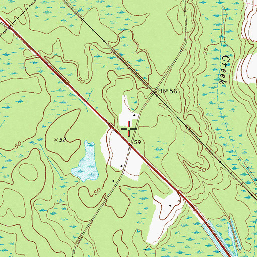 Topographic Map of Parkway Church of God, GA