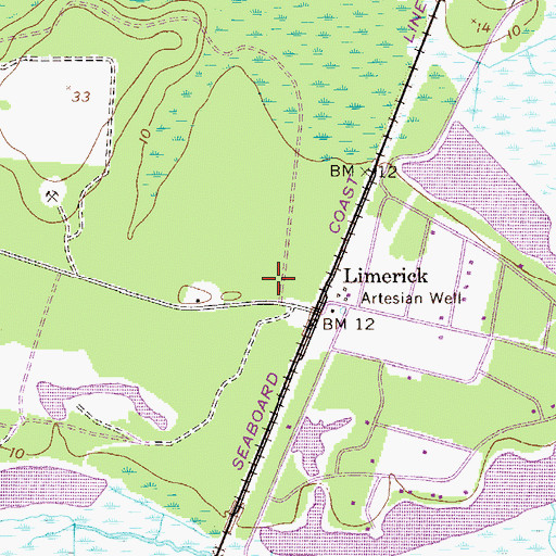Topographic Map of Tabernacle of Praise Church, GA