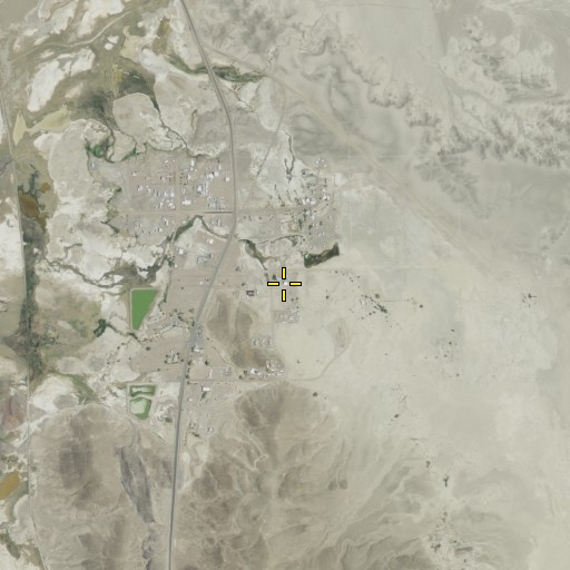 Aerial/Satellite Image of Tecopa Hot Springs, CA