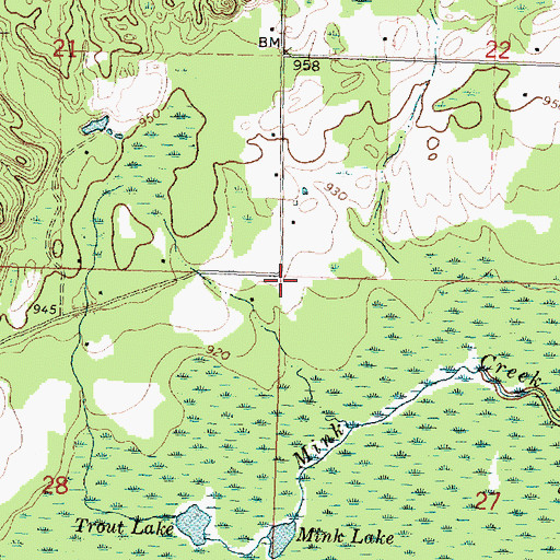 Topographic Map of Maltby Post Office (historical), MI