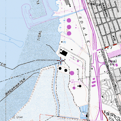 Topographic Map of Telegraph Canyon, CA