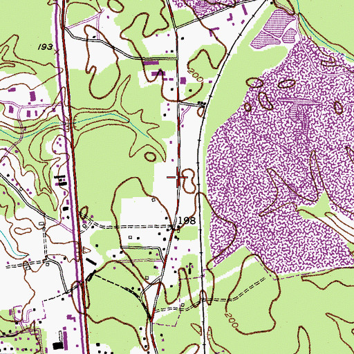 Topographic Map of Abbey Manor I Assisted Living Center, MD