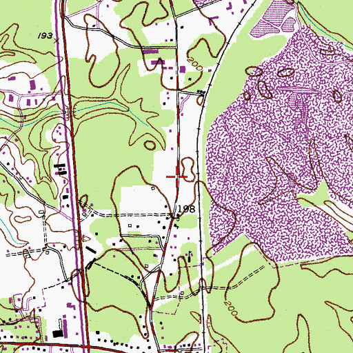 Topographic Map of Abbey Manor II Assisted Living Center, MD
