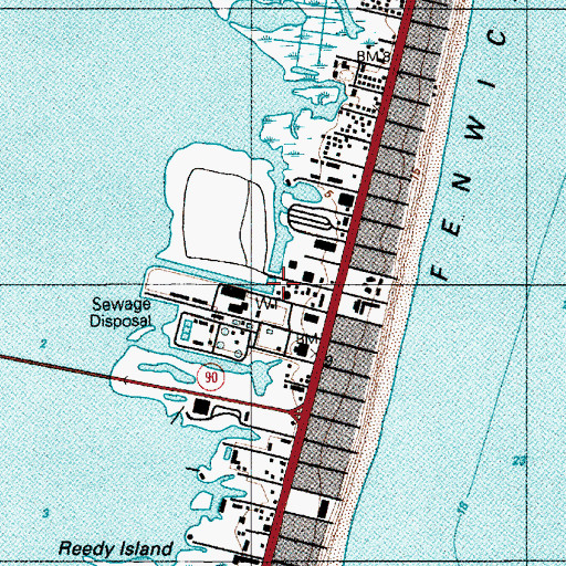 Topographic Map of Advanced Marina, MD