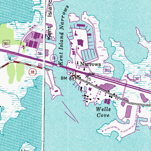 Topographic Map of Anglers Marina, MD