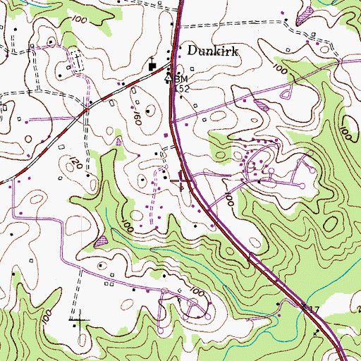 Topographic Map of Apple Greene Business Park 99, MD