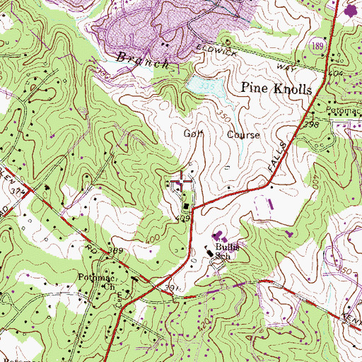 Topographic Map of Arden Courts Assisted Living Center, MD