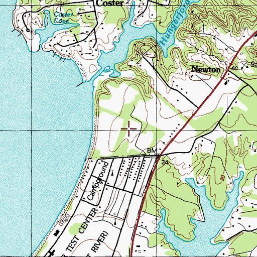Topographic Map of Asbury Assisted Living Center, MD
