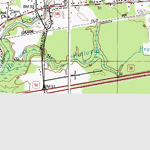 Topographic Map of Beaver Run Business Center, MD