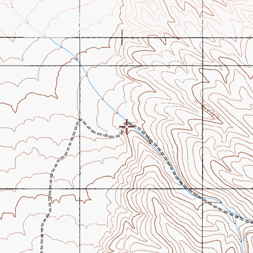 Topographic Map of Telephone Canyon, CA