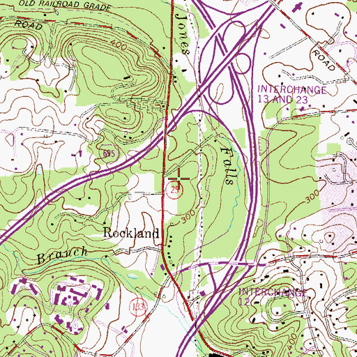 Topographic Map of Brightwood Center Nursing Home, MD