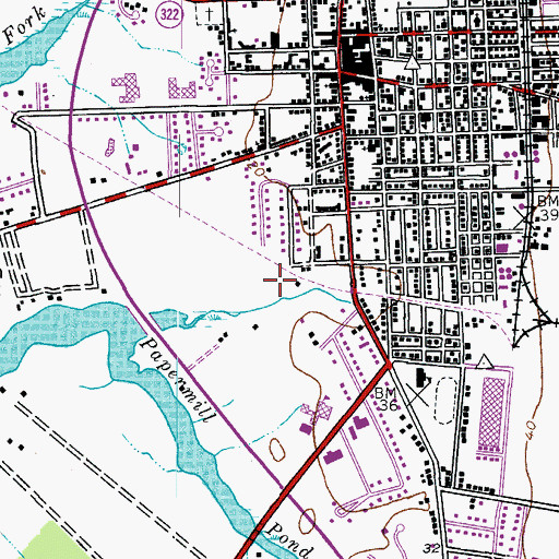 Topographic Map of Candle Light Cove Assisted Living Center, MD
