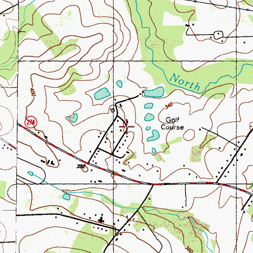 Topographic Map of Cheasapeake Bay Golf Club North East, MD