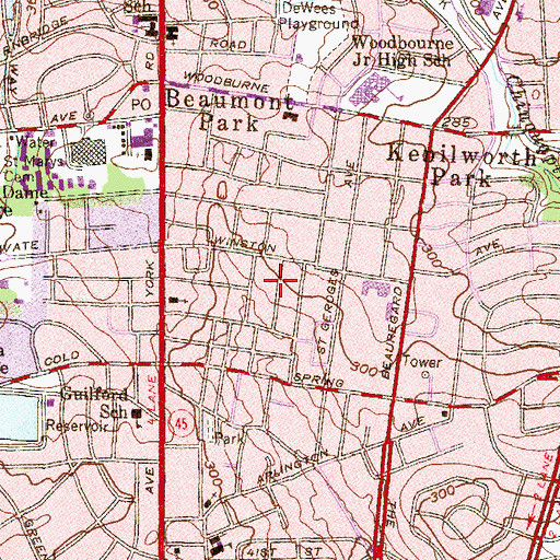 Topographic Map of Christ Like Apostolic Church of God, MD