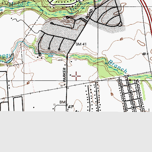 Topographic Map of Christ's Community Presbyterian Church, MD
