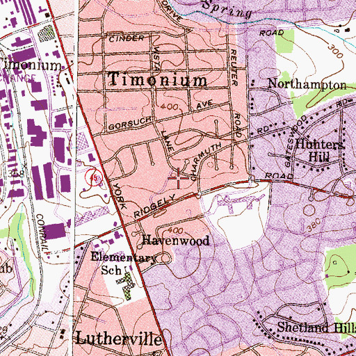 Topographic Map of Church of the Nativity, MD