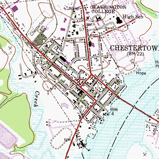 Topographic Map of Church on the Rock, MD