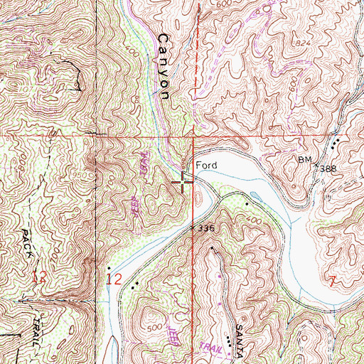Topographic Map of Temecula Canyon, CA