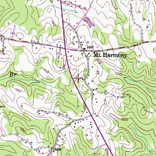 Topographic Map of Corner Stone Baptist Church, MD
