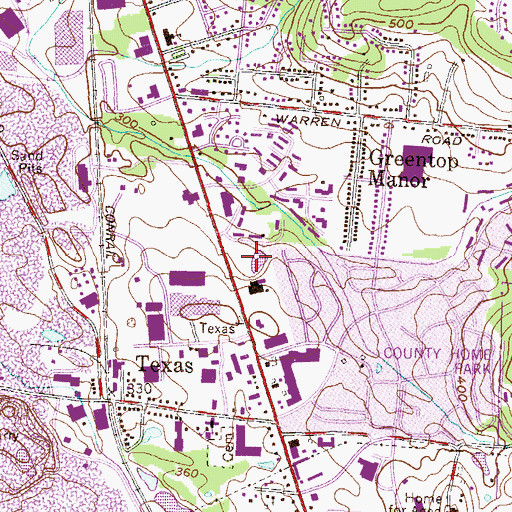 Topographic Map of Crestridge Business Park, MD