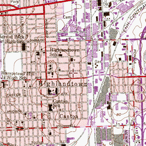 Topographic Map of Deeper Life Bible Church, MD