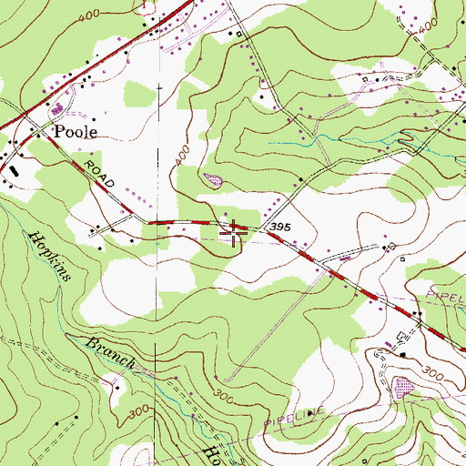Topographic Map of Dublin Missionary Baptist Church, MD