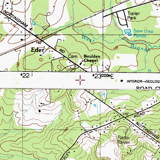 Topographic Map of Elkton Nazarene Church, MD