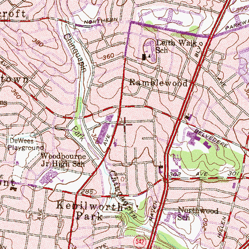 Topographic Map of Episcopal Church of the Holy Convenant, MD
