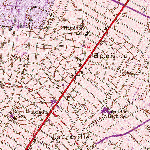 Topographic Map of Faith and Truth Church, MD