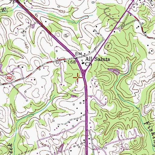 Topographic Map of First Lutheran Church, MD