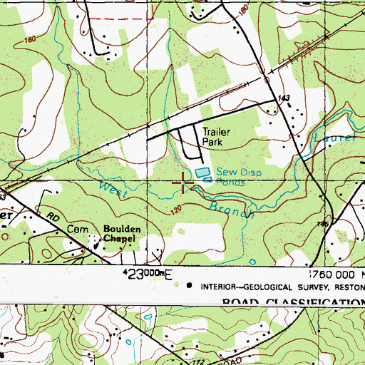 Topographic Map of Forest Green Court, MD