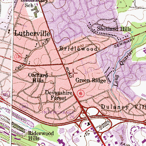 Topographic Map of Global Mission Church, MD