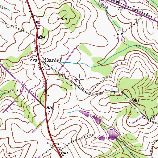 Topographic Map of Golden Age Nursing Home, MD