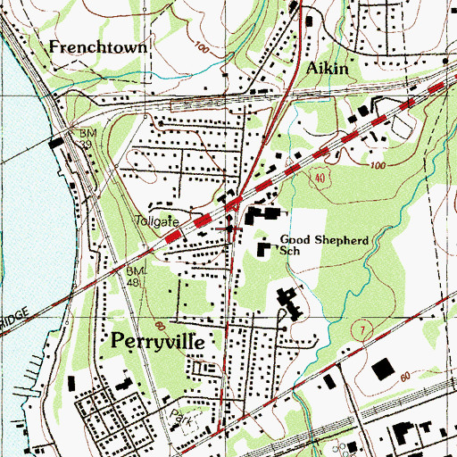Topographic Map of Good Shepherd Church, MD