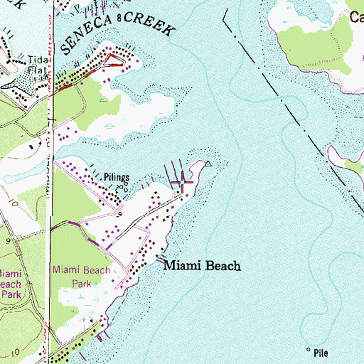 Topographic Map of Goose Harbor Marina, MD