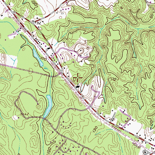 Topographic Map of Grace and Peace Presbyterian Church, MD